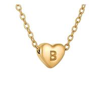 Feizikaw Women Necklaces 26 Initial Heart Shape Alphabet Necklace For Women Stainless Steel Necklaces For A Z 26 Alphabet Initial Gold Girls