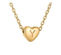 Feizikaw Women Necklaces 26 Initial Heart Shape Alphabet Necklace For Women Stainless Steel Necklaces For A Z 26 Alphabet Initial Gold Girls