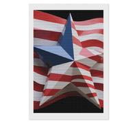 FekiLoot 5D Diamond Painting Kits for Adults Beginners Abstract Flag Sculpture DIY Diamond Art Kit Gem Painting Round Full Drill Diamond Dots Gem Art Crafts for Home Wall Decor Gifts 8"x12"