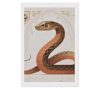 FekiLoot 5D Diamond Painting Kits for Adults Beginners - Snake Classic Design DIY Diamond Art Kit Gem Painting Round Full Drill Diamond Dots Gem Art Crafts for Home Wall Decor Gifts 8"x12"