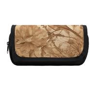 FekiLoot A Bird in The Field Pencil Case Office Pencil Box Large Capacity Pencil Box Pouch Holder Double Zipper Pencil Case Use to Organize Desktop And Plan Space Home Office
