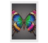 FekiLoot A Colorful Big Butterfly Diamond Painting Kits for Beginners DIY Diamond Dots Art Kit Full Drill Round 5d Diamonds Pictures Gem Art Kits Rhinestone Painting Home Wall Decor8 x12