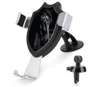 FekiLoot A Dark Horse Car Phone Mount for Dashboard/Vent/Windshield Auto-Clamping Gravity Sensor Truck Stand Cradle 90° Rotation Phone Holder Fits 4-6" Phones