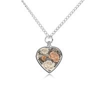 FekiLoot A Hand Drawn Painting Cremation Urn Necklace for Ashes Keepsake Stainless Steel Memorial Pendant Pet Cremation Jewelry for Ashes for Dog/Cat Memorial Locket Urn Necklace Women Men