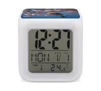 FekiLoot A Little Bird Alarm Clock with 7 Color Changing Night Light with Date and Temperature Wake Up Digital Clock Colorful LED Display Alarm Clocks Gift Decor for Bedroom