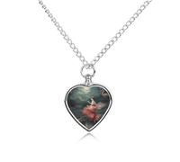 FekiLoot A Night of Miracles And Magic Cremation Urn Necklace for Ashes Keepsake Stainless Steel Memorial Pendant Pet Cremation Jewelry for Ashes for Dog/Cat Memorial Locket Urn Necklace Women Men