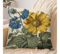 FekiLoot A Yellow Flower Stem Pillowcase Pillow Sham Pillow Case