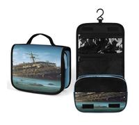 FekiLoot Abandoned Cruise Ship at Sea Wash Bag Cute Hanging Toiletry Bag Large Capacity Medicine Bags Portable Organized Pockets for Makeup Organizer for Travel Essentials