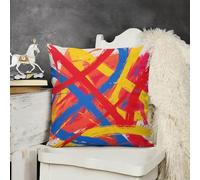 FekiLoot Abstract Art Throw Pillow Covers 20 "x20 Plush Soft Decorative Farmhouse Square Accent Pillow Cases Spring Sofa Cushion Case for Couch Bedroom Living Room Home Decor