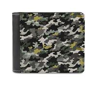 FekiLoot Abstract Camouflage Wallet Fashionable Slim Leather Wallet with Multiple Card Slots And Hidden Compartments Wallets