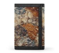 FekiLoot Abstract Granite Trifold Wallet Slim Minimalist Front Pocket Men's Passcase Wallet Credit Card Holder