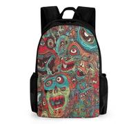 FekiLoot Abstract Monster Backpack Daypack Travel Backpack