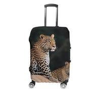FekiLoot African Leopard on Rock Travel Luggage Cover Anti-Scratch Suitcase Cover Elastic Luggage Protector Fits 19-28 Inch Case, white, L, Stylish