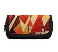 FekiLoot African Style Prints Pencil Case Office Pencil Box Large Capacity Pencil Box Pouch Holder Double Zipper Pencil Case Use to Organize Desktop And Plan Space Home Office