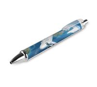 FekiLoot Air Plane Sky Aircraft Earth Travel Ballpoint Pens Retractable Ball Point Pens Smooth-Flowing Black Ink 0.5mm Writing Pen Black Ink Pen for Men Women 1 PCS