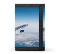 FekiLoot Air Plane Sky Slim Wallet Trifold Wallet Credit Card Holder Wallets Stylish Money Clip for Men Women