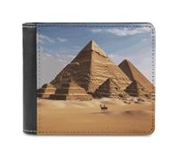 FekiLoot Ancient Egypt Pyramid Wallet Fashionable Slim Leather Wallet with Multiple Card Slots And Hidden Compartments Wallets