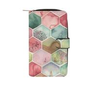 FekiLoot Ancient Pattern Style Wallet Large Capacity Travel Double Fold Wallets Portable Zipper Leather Purse for Women Men