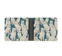 FekiLoot Animal Patterns Leather Wallet Double-Sided Different Images Bifold Wallet Ultra Strong Stitching Slim Wallets
