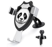 FekiLoot Anime Panda Face Car Phone Holder Mount Strongest Suction & Clip Cell Phone Mount for Dashboard Windshield Vent Fits 4-6" Phones (Straight Vent Only)