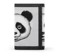 FekiLoot Anime Panda Face Wallet for Men Slim Minimalist Trifold Wallet with ID Window And Credit Card Holder