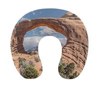 FekiLoot Arches National Park Travel Pillow Fashion Unique Memory Foam Pillow Comfortable U Shape Pillow Head Support Ideal for Airplanes Cars and Home Recliners