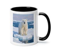 FekiLoot Arctic Polar Bear Coffee Mug 12oz Ceramic Coffee Cup with Handle Novelty Color Mugs Tea Cup for Home, Office & Cafe Use, Microwave & Dishwasher Safe