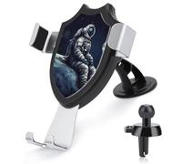 FekiLoot Astronaut Space Car Phone Mount for Dashboard/Vent/Windshield Auto-Clamping Gravity Sensor Truck Stand Cradle 90° Rotation Phone Holder Fits 4-6" Phones