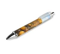 FekiLoot Autumn Pumpkin Field Ballpoint Pens Retractable Ball Point Pens Smooth-Flowing Black Ink 0.5mm Writing Pen Black Ink Pen for Men Women 1 PCS