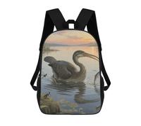 FekiLoot Backpack Laptop Backpacks for Men Travel Hiking Daypack Hesperornis Diving for Fish Casual Backpacks 17 Inch