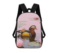 FekiLoot Backpack Laptop Backpacks for Men Travel Hiking Daypack Mandarin Duck in Lotus Casual Backpacks 17 Inch