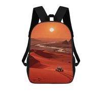 FekiLoot Backpack Laptop Backpacks for Men Travel Hiking Daypack Mars Red Desert Casual Backpacks 17 Inch