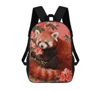 FekiLoot Backpack Laptop Backpacks for Men Travel Hiking Daypack Red Panda in Azalea Casual Backpacks 17 Inch