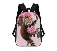 FekiLoot Backpack Laptop Backpacks for Men Travel Hiking Daypack Red Panda in Azaleas Casual Backpacks 17 Inch