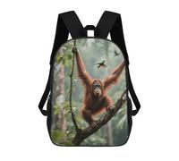 FekiLoot Backpack Laptop Backpacks for Men Travel Hiking Daypack Swinging Orangutan Casual Backpacks 17 Inch