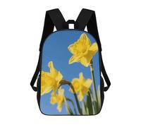 FekiLoot Backpack Laptop Backpacks for Men Travel Hiking Daypack Yellow Daffodils Flower Casual Backpacks 17 Inch