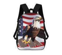 FekiLoot Bald Eagle Backpack Laptop Computer Bag Large Travel Backpack Custom Print Bookbag Work Casual Daypack