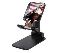 FekiLoot Bald Eagle Cell Phone Stand for Desk Foldable Adjustable Mobile Phone Holder Portable Desktop Stand Compatible with Smartphones Ereaders Tablet for Office Travel