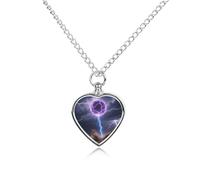 FekiLoot Ball Lightning Strike Urn Necklaces for Ashes Personalized Human Pet Cremation Jewelry Keepsake Locket Heart Pendant with Filling Kit Memorial Gift for Dog Cat Lover Women Men