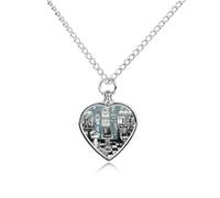 FekiLoot Barber Shop Urn Necklace for Ashes, Personalized Heart Pet Cremation Jewelry, Cat Dog Urn Locket Pendant Keepsake Memorial Ash Jewelry Pendant for Pet Lovers & Gifts