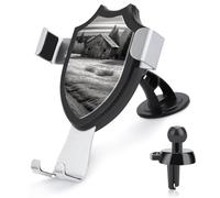 FekiLoot Barn Black and White Car Phone Mount for Dashboard/Vent/Windshield Auto-Clamping Gravity Sensor Truck Stand Cradle 90° Rotation Phone Holder Fits 4-6" Phones