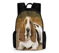 FekiLoot Basset Hound Backpack Daypack Travel Backpack