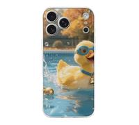 FekiLoot Bat Pool Flutter for iPhone 17 Case Full Camera Protection TPU Slim Shockproof with Anti-Fingerprint Phone Cover Transparent