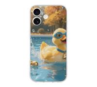 FekiLoot Bat Pool Flutter for iPhone 17 Case Full Camera Protection TPU Slim Shockproof with Anti-Fingerprint Phone Cover Transparent