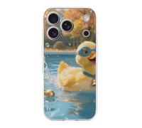 FekiLoot Bat Pool Flutter for iPhone 17 Case Full Camera Protection TPU Slim Shockproof with Anti-Fingerprint Phone Cover Transparent