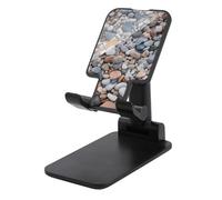 FekiLoot Beach Pebbles Cell Phone Stand for Desk Foldable Adjustable Mobile Phone Holder Portable Desktop Stand Compatible with Smartphones Ereaders Tablet for Office Travel