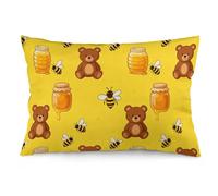 FekiLoot Bear Honey Jar Throw Pillow Covers 12 "x20 Decorative Couch Pillow Covers with Hidden Zipper Soft Plush Pillowcase Lumbar Pillows Cover for Living Room Couch Bed Home Decor