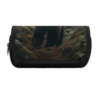 FekiLoot Bear in Tree Pencil Case Office Pencil Box Large Capacity Pencil Box Pouch Holder Double Zipper Pencil Case Use to Organize Desktop And Plan Space Home Office