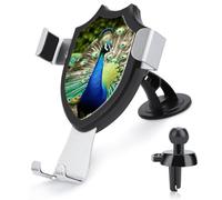FekiLoot Beautiful Peacock Cell Phone Holder 90° Adjustable Mount Cell Phones Mount Air Vent Cell Phone Stand Car Mount Universal Automobile Cradle All Smartphones Holder