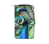 FekiLoot Beautiful Peacock Wallet for Men Women Large Capacity Purse Clutch Bag Handbag Checkbook Cash Credit Cards